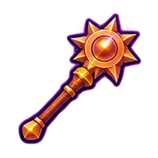 Cajado solar de bronze · Maga