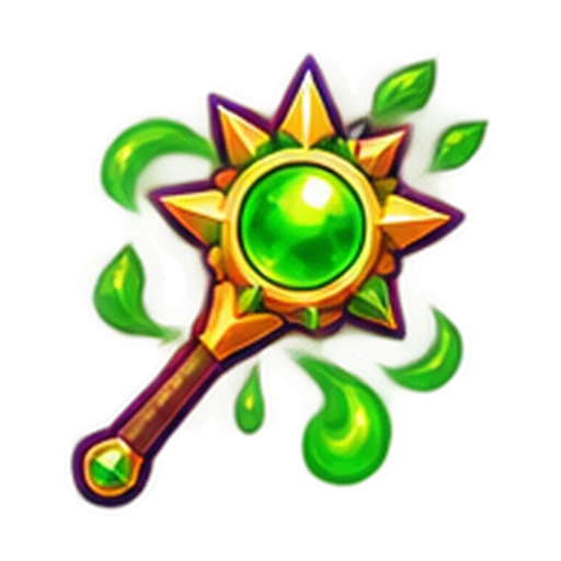 Cajado solar de esmeralda · Maga